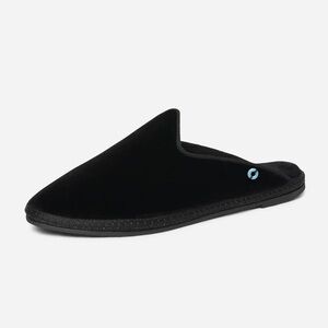 Piedaterre Venezia Dandy Black Velvet Slippers 44